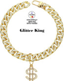 قلاده لوکس گربه / سگ برند Glitter King کد ST390