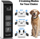 این ریموت همچنین دارای یک کانال دوگانه برای پشتیبانی از آموزش 2 سگ به طور همزمان است. قلاده اضافی باید جداگانه خریداری شود.