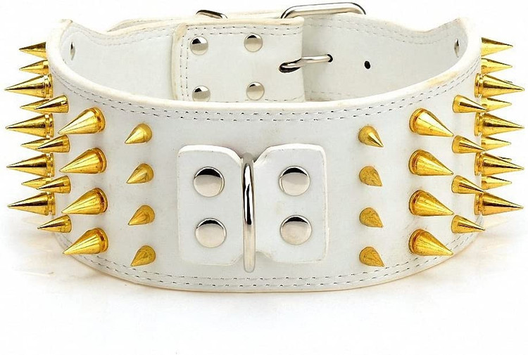 قلاده چرمی میخ دار سگ برند Kuntrona کد M 100