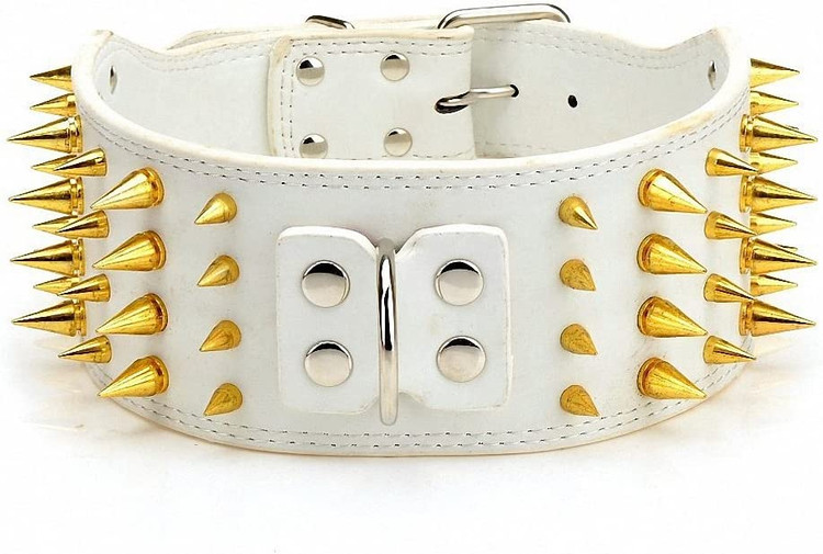 قلاده چرمی میخ دار سگ برند  Kuntrona  کد M 100