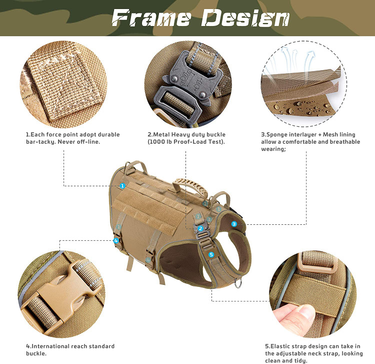 حلقه V در پشت برای پیاده روی معمولی؛ اورینگ روی قفسه سینه باعث می شود توله سگ شما پاشنه زدن را یاد بگیرد.