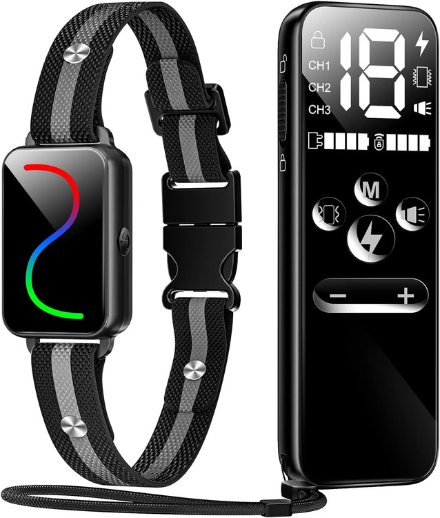 قلاده آموزش سگ FATEAR، قلاده شوک سگ با برد 2600FT، یک قلاده الکترونیکی مد برای سگ های بزرگ متوسط کوچک