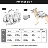 قلاده سگ آموزشی کنترلی آسان با ست بند سگ بانجی بدون کشش بند سگ نظامی با کوله پشتی برای سگ های متوسط بزرگ-کایوتی قهوه ای