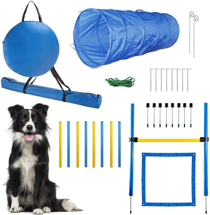 مونتاژ و حمل و نقل آسان: این دوره آموزشی چابکی سگ مجهز به میخ های کافی برای نصب در داخل و خارج از منزل است