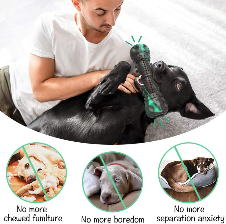 اسباب بازی های جیر جیر سگ HETOO دارای یک جیر جیر داخلی در هر دو انتها است که علاقه سگ را به بازی های جذاب جلب می کند، که می تواند فشار سگ را کاهش دهد و اعتماد و درک آنها را تقویت کند