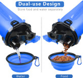 کاسه تاشو بطری آب سگ مسافرتی 2 در 1 برند  UPSKY  کد BO40