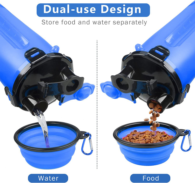 کاسه تاشو بطری آب سگ مسافرتی 2 در 1 برند UPSKY کد BO40