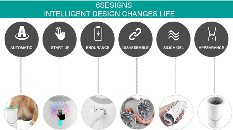 پنج پاک کن به روز شده برای سگ ها برس سیلیکونی جداشونده راحت تر از نسخه های قدیمی برداشته و جمع می شود و به راحتی تمیز می شود