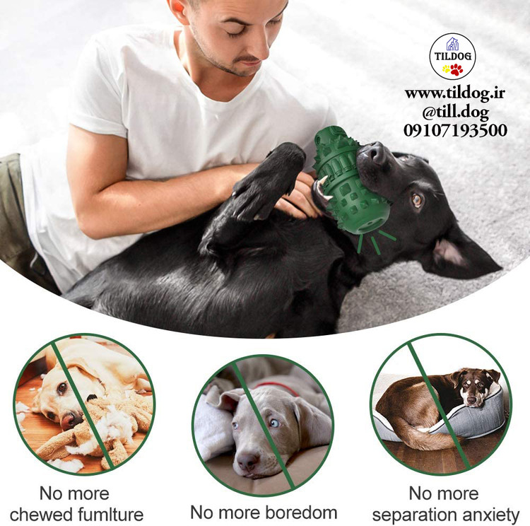 اسباب بازی های جیر جیر سگ HETOO دارای یک جیر جیر داخلی در هر دو انتها است که علاقه سگ را به بازی های جذاب جلب می کند، که می تواند فشار سگ را کاهش دهد و اعتماد و درک آنها را تقویت کند