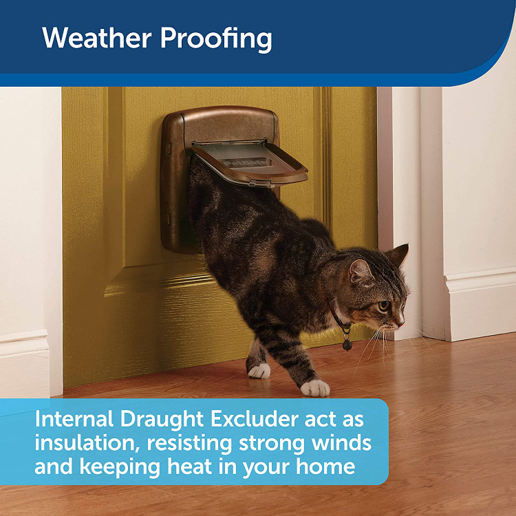 سیستم قفل مغناطیسی گربه شما را برای کاوش آزاد می کند و به دلیل قلاده مغناطیسی راحت و ایمن، فقط به حیوانات خانگی شما اجازه می دهد از طریق فلپ گربه بازگردند.