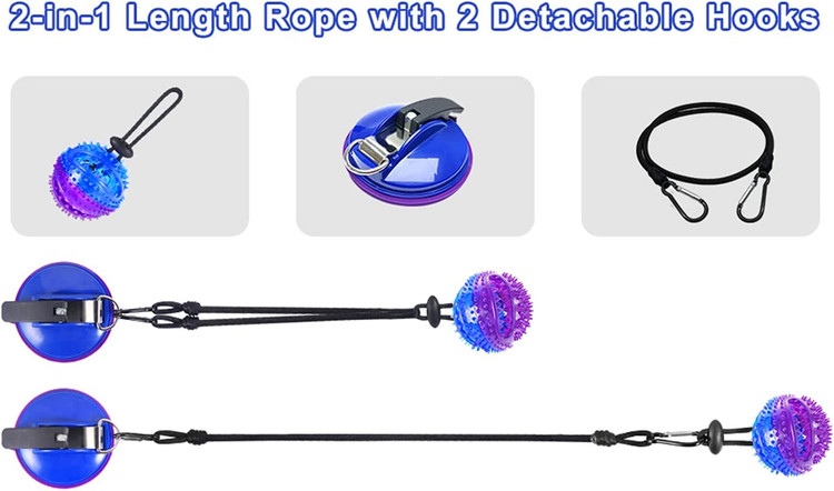 آبی و بنفش به عنوان جذاب ترین رنگ ها برای چشم توله سگ تایید شده اند. با گرفتن این اسباب بازی های تعاملی سگ به عنوان هدیه برای تولد، عشق خود را به حیوانات خانگی ناز خود نشان دهید.