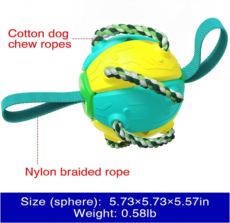یک بازی سگ با دیسک های توپ پرنده و دیسک های بشقاب پرنده همراه توپ های انبوه برای سگ های کوچک/متوسط/بزرگ Chewers هدیه تولد