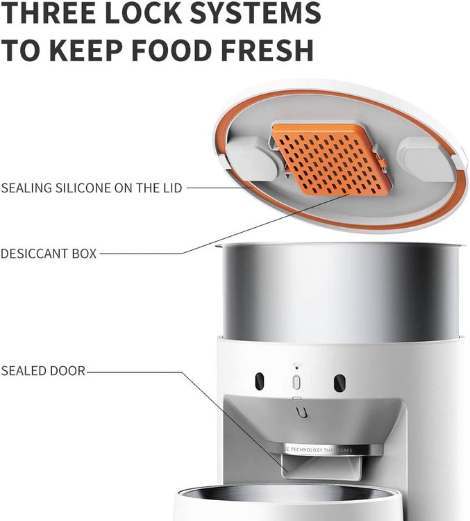 سیستم ضبط صدای شخصی سازی شده داخلی (20S) به حیوان خانگی شما این امکان را می دهد که صدای شما را در زمان صرف غذا بشنود.