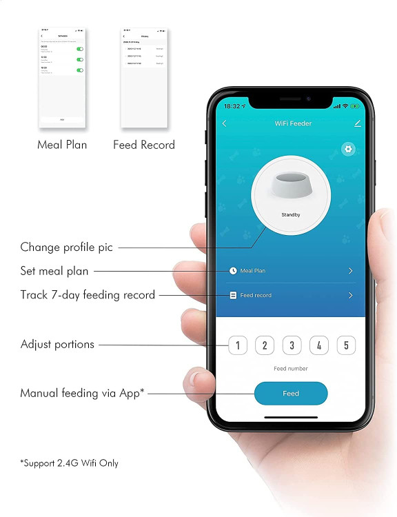 این تغذیه کننده خودکار حیوانات خانگی 6 لیتری به طور مداوم برای چند روز غذای گربه و سگ شما را به آرامی فراهم می کند
