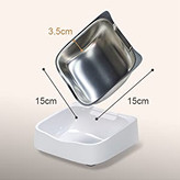 این دستگاه پخش کننده غذای گربه، مقدار غذا را در هر وعده، تا 9 قسمت در هر وعده (7.5 گرم) تنظیم می کند.