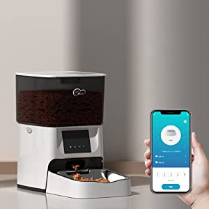 این دستگاه پخش کننده غذای گربه، مقدار غذا را در هر وعده، تا 9 قسمت در هر وعده (7.5 گرم) تنظیم می کند.