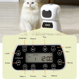 تغذیه گربه اتوماتیک با تایمر برای توزیع غذا در زمان مناسب، 1 تا 4 وعده غذایی در روز و 5 تا 100 گرم در هر وعده تا 20 قسمت در هر وعده غذای سالم سفارشی برای گربه ها و سگ های شما.