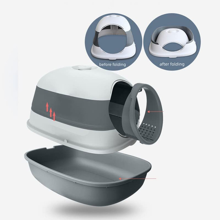 مناسب برای گربه ها با اندازه های مختلف، می تواند گربه ها و بچه گربه های بزرگ را در خود جای دهد، راحت و کاربردی است و می تواند آزادانه در اطراف حرکت کند.