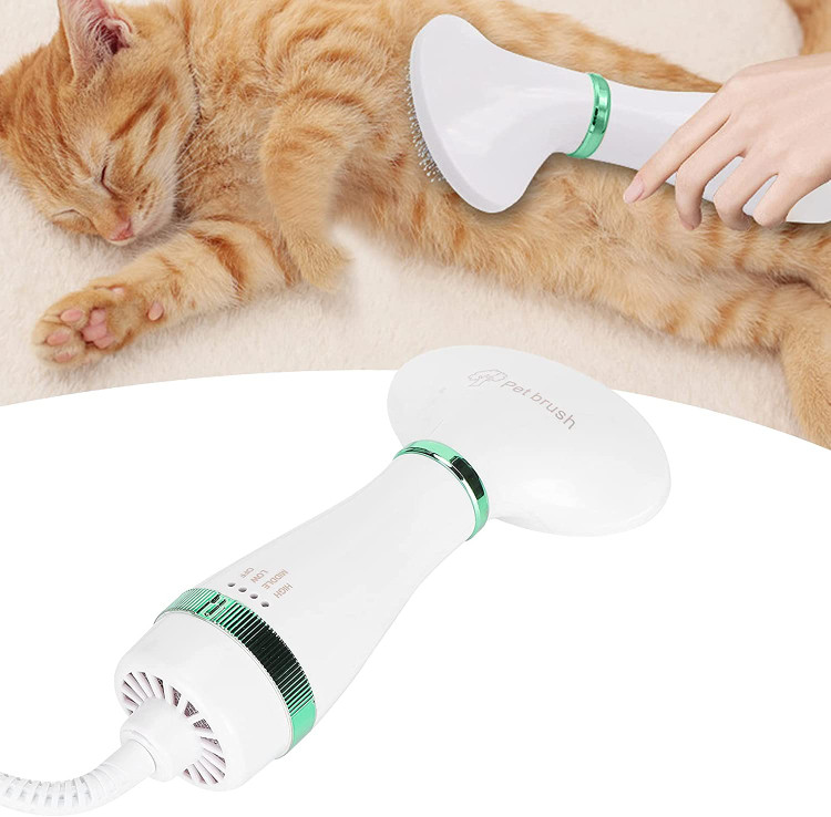 سشوار حیوان خانگی دارای دو درجه حرارت قابل تنظیم است.