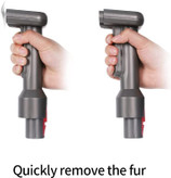 برخلاف سایر کیت های پیوست نظافت خلاء، این ابزار دارای یک شلنگ کششی و یک قفل ماشه است