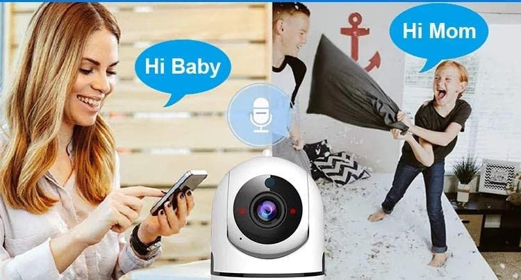 به لطف میکروفن و بلندگوی داخلی، میتوانید در زمانی که دور هستید هم صحبت کنید و هم به صحبتهای کودکان خود گوش دهید