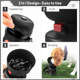 با طراحی 2 در 1، کلاهک تاشو مانند یک کاسه آب عمل می کند