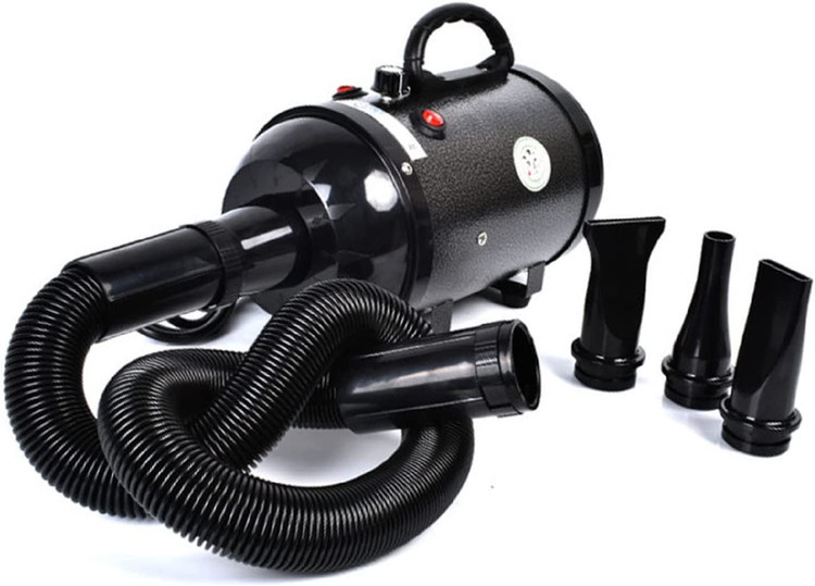 سشوار Wawasia پت، سشوار نظافت حیوانات خانگی 2600 واتی با نازل دمنده 3 عددی، سشوار کم صدا 50 دسی بل، سشوار حرفه ای سگ خانگی برای هر سایز