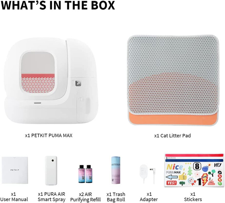 سیستم xSecure از یک سنسور مادون قرمز، سنسورهای وزن، هشدار از راه دور، سیستم حفاظت از تصادف و تشخیص هوشمند تشکیل شده است تا با PURA MAX هرگز نگران گربه خود نباشید