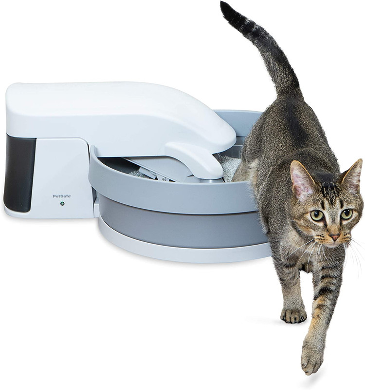 توالت گربه اتوماتیک برند Petsafe کد X 900 ، که با توده های بستر گربه کار می کند