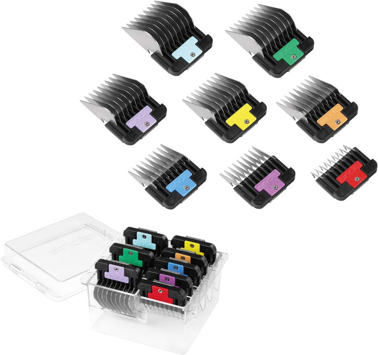 ست 8 تکه شانه های فولادی ضد زنگ ماشین اصلاح برند Andis ، کد N 80