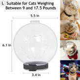 این هود قابل تنظیم گربه از مواد ABS ساخته شده است، ایمن و بی بو، مقاومت در برابر سایش عالی، به توقف گاز گرفتن و جویدن توسط گربه های سخت کمک می کند.