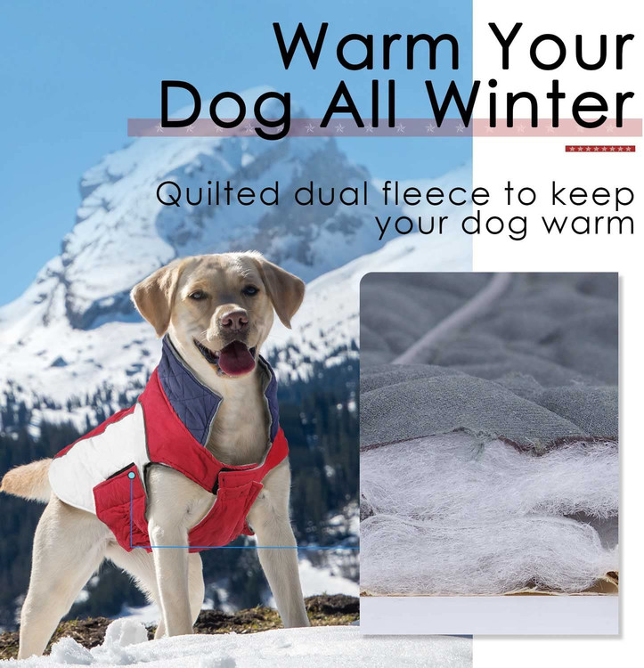 پوشش خوب شکم شکم سگ شما را از باد، برف یا هر عنصر دیگر در فضای باز محافظت می کند، در حالی که این ژاکت سبک وزن فعالیت سگ شما را محدود نمی کند.