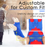 ژاکت ضد باد مقاوم در برابر باد زمستانی ، ضد باد و لباس های جلیقه بازتابنده ، یک کت گرم برای سگ های کوچک و متوسط توله سگ .