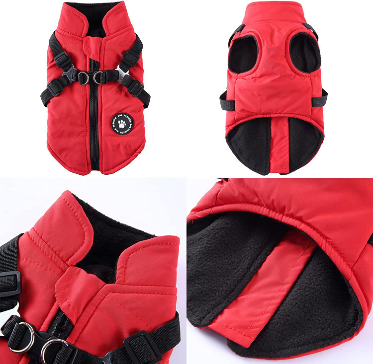 ژاکت سگ و خرگوش سگ 2 در 1 طرح، با استفاده از طرح زیپ، پوشیدن و درآوردن آسان، طراحی یکپارچه کمربند کششی پشتی، ساده و قابل تنظیم، پارچه بازتابنده، مد و زیبایی، جوش بدون درز حلقه های D، بادوام و ضخیم، تحمل کشش بیشتر، و سگک، استفاده از آن بسیار راحت است.