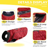 بندهای انعکاسی در کناره ها برای دید، بسیار بازتابنده در هنگام برخورد نور، که ایمنی بیشتری را برای پیاده روی در شب، در فضای باز یا مسافرت فراهم می کند