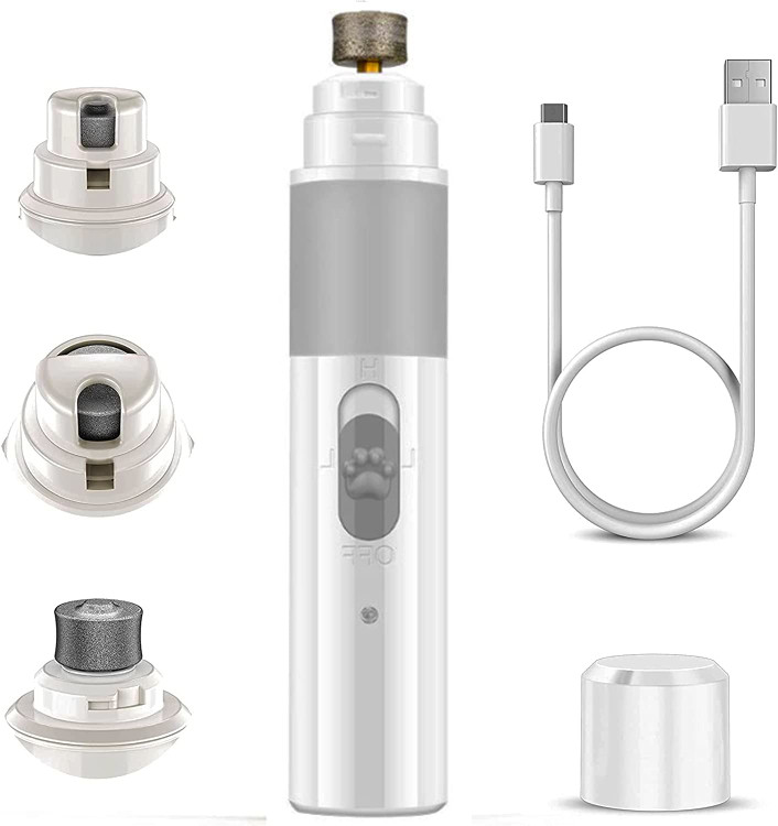 ناخن گیر برقی گربه و سگ Tepengdie، ناخن گیر گربه شارژی برای گربه های بزرگ، گربه های متوسط و کوچک، قابل شارژ USB، مراقبت از پنجه های بدون درد برای گربه ها و نژاد سگ