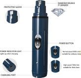 آسیاب ناخن حیوان خانگی ما با آسیاب الماسی بهبود یافته است که ایمن تر و موثرتر است