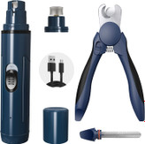 ناخنگیر برقی سگ LALIPODA ارتقا یافته، ناخنگیر حرفهای 2 سرعته قابل شارژ برای حیوانات خانگی با گیره، کم صدا و آرام، نظافت پنجهها و صافکننده برای سگها و گربههای کوچک متوسط بزرگ