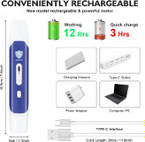 آسیاب ناخن دو در یک BEZJIXHH ظاهری مات دارد، یک طرف آن ناخن گیر است که از فولاد با سختی بالا ساخته شده است، طرف دیگر آسیاب ناخن است که از یک آسیاب پیشرفته درام الماسی استفاده می کند