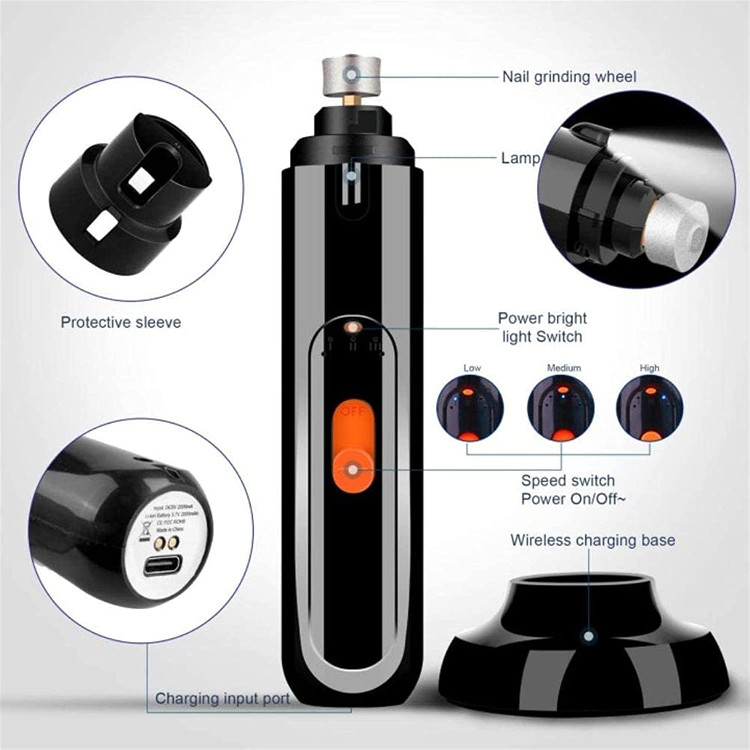 سوئیچ سه سرعته توسعه یافته: ماشین اصلاح سگ با سوئیچ سه سرعته (کم / متوسط / زیاد) می توانید مطابق با نیاز سگ خود تغییر دهید.