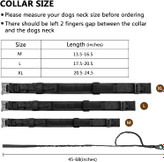 قلاده های سگ تاکتیکی از پارچه نایلونی با کیفیت بالا 1000 بعدی، بسیار بادوام و مقاوم در برابر سایش ساخته شده است