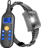 قلاده آموزش سگ - قلاده شوک شارژی سگ با ریموت 2600 فوت، قلاده E ضد آب برای آموزش سگ با 4 حالت، شوک، لرزش، بوق، نور، قلاده برقی برای سگ های کوچک متوسط بزرگ