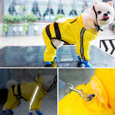 بارانی سگ با نوارهای بازتابنده می تواند ایمنی را در محیط های تاریک بهبود بخشد، و طراحی سوراخ شده به سگ شما اجازه می دهد تا به راحتی روی یک افسار بسته شود