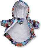 کت بارانی حیوان خانگی ساخته شده از پارچه ضد آب برای خشک و گرم نگه داشتن حیوان خانگی شما در روزهای بارانی.