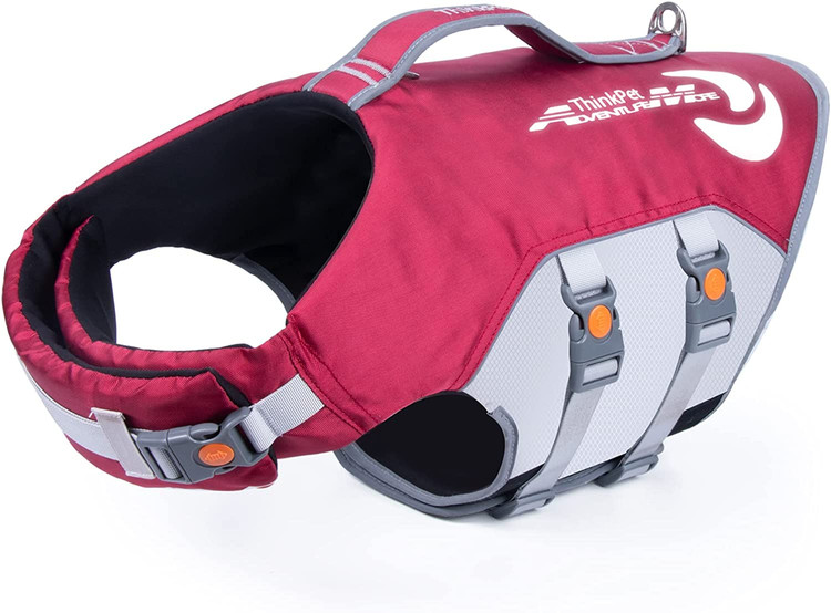 جلیقه شنا و نجات سگ ThinkPet، نجات غریق انعکاسی با دسته نجات