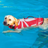 جلیقه شنا نجات از پارچه پلی استر آکسفورد ضد آب با کیفیت بالا ساخته شده است