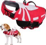لباس شنا محافظ حیوانات خانگی با بند قابل تنظیم و دسته نجات برای سگ های کوچک متوسط و بزرگ