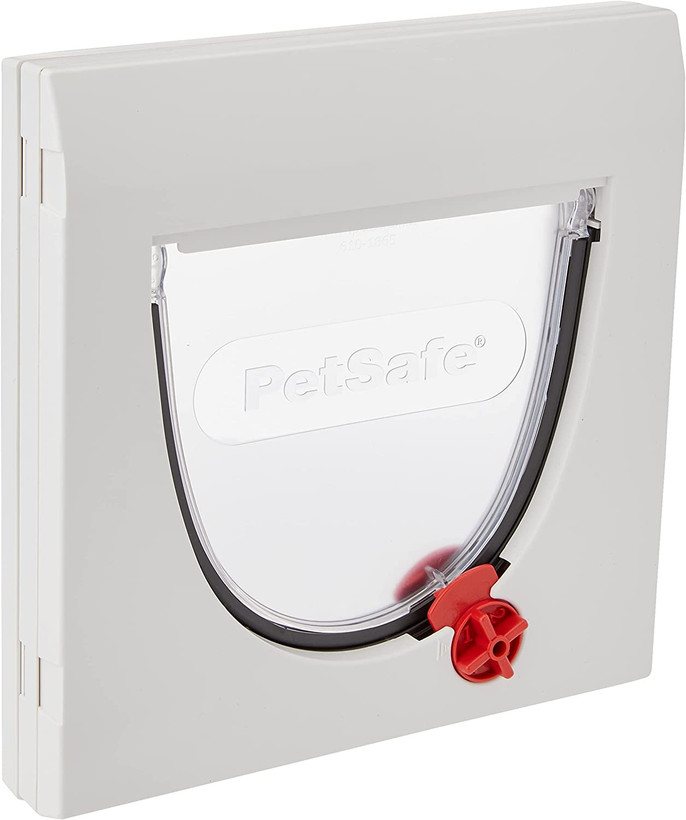 درب گربه کلاسیک قفل کننده چهار طرفه PetSafe Staywell، نصب آسان، بادوام، درب حیوان خانگی برای گربه