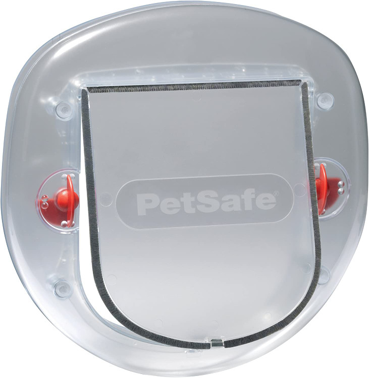 PetSafe Staywell درب و فلاپ حیوانات خانگی ، گربه بزرگ / سگ کوچک، مات، نصب آسان برای درهای شیشه ای کشویی
