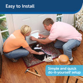 با مشخصات باریک برای درهای کشویی، یک تونل اختیاری و یک ساختار پلاستیکی انعطاف پذیر، درب گربه بزرگ/سگ کوچک در نصب سریع و آسان نهایی است.